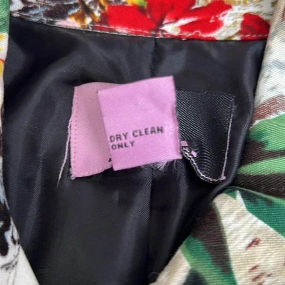 New York Multicolored Floral Y2K Vintage Jacket - SZ: 6 - Picture 7 of 7